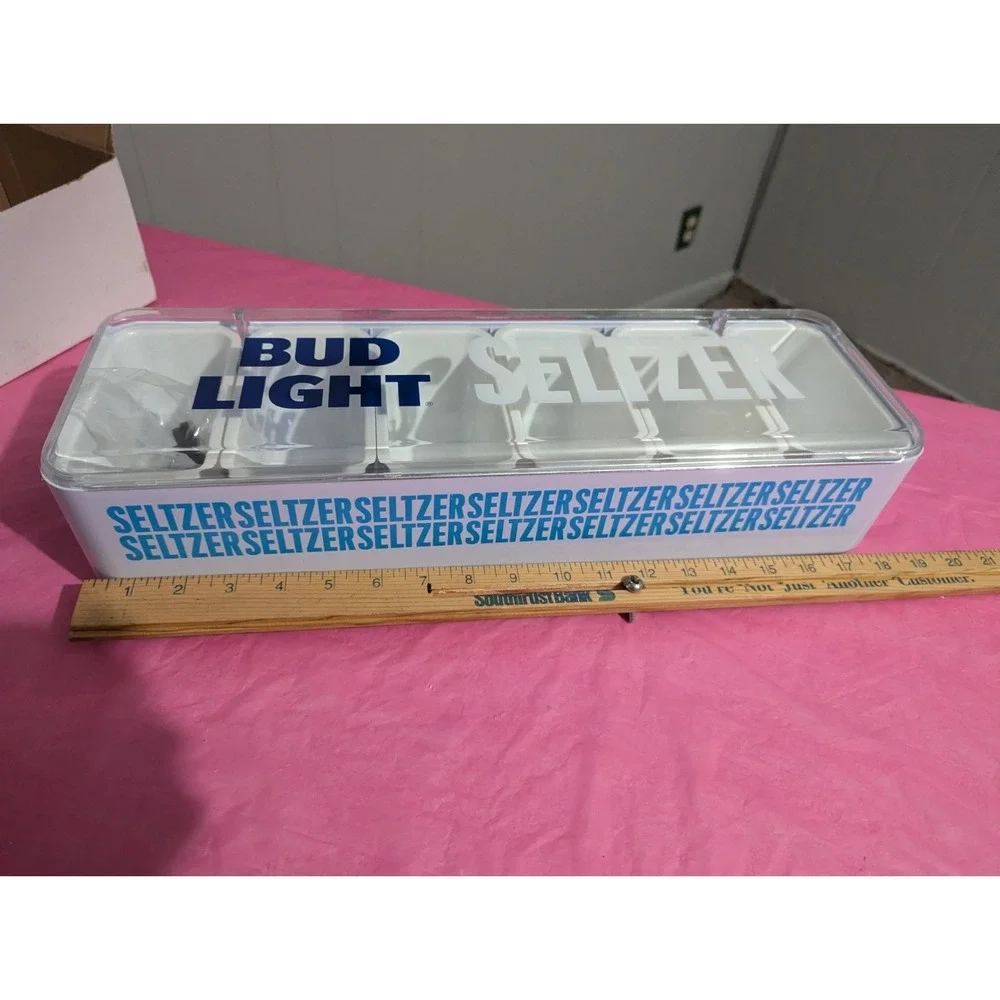 BUD LIGHT‎ SELTZER restaurant bar man cave oranges lemons condiment holder tray